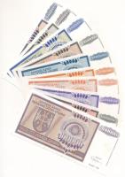 Horvátország / Krajinai Szerb Köztársaság / Knin 1993. 100.000D + 1.000.000D + 5.000.000D + 10.000.0...