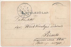 1903 Szaniszló, Stanislau, Sanislau; Fő tér, templomok. Krémer Mihály kiadása / main square, churche...