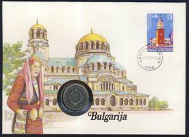 Bulgária 1960. 1L érmés, bélyeges borítékon T:1 Ismertetővel!