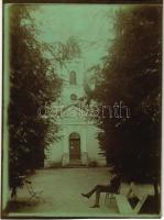 1911 Püspökfürdő, Szentlászlófürdő, Baile 1 Mai (Nagyvárad, Oradea); kápolna / chapel. photo (vágott / cut)