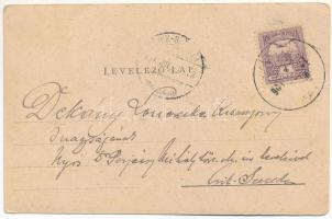 1901 Csíkgyimes, Gyimes, Ghimes; Rákóczi várrom, magyar-román határ / castle ruins, Hungarian-Romani...