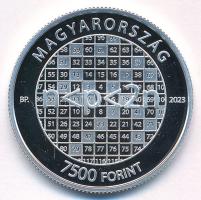 2023. 7500Ft Ag "Magyar származású Wolf-díjasok - Erdős Pál" tanúsítvánnyal T:PP