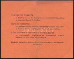1937 Belépőjegy őfelségeik III. Viktor Emánuel és Helena olasz király és királyné látogatása alkalmá...