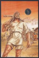 Kambodzsa 1991. 4R "700 éves a Svájci Államszövetség" dekoratív, nagyalakú emléklapon T:1
