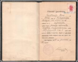 1938-1942 Egri Érseki Jogakadémia leckekönyve, aláírásokkal