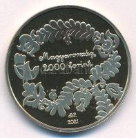 2021. 2000Ft Cu-Ni-Zn "Magyar Népmesék - Az égig érő fa" színes MNB tájékoztatóval T:P