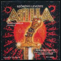 1993 Szörényi Levente: Attila, Isten kardja. Megjelent a rockopera ősbemutatója alkalmából. Magyar és angol nyelven. Kiadói papírkötés, 96 p.