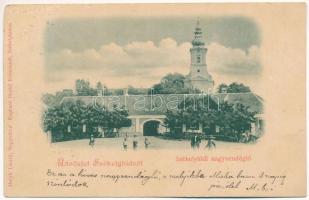 1899 (Vorläufer) Székelyhíd, Sacueni; Nagyvendéglő. Helyfi László kiadása / restaurant (felületi sérülés / surface damage)