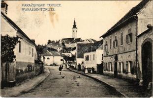 1915 Varasdfürdő, Warasdin-Töplitz, Varazdinske-Toplice; utca. Jakob Strauss kiadása / street