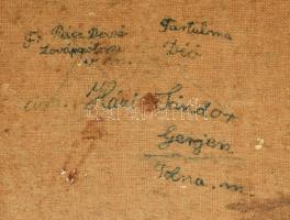 Házi Sándor (-): Táj. Olaj, vászon. Dekoratív fakeretben. 60x70 cm