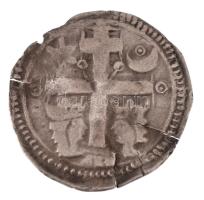 ~1300. Szlavón Denár Ag bizonytalan veret T:F,VG többször hajlott
Hungary ~1300. Slavonian Denar Ag...