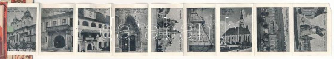Kolozsvár, Cluj; Üdvözlet a visszatért Erdélyből! Leporello 10 kis képpel / Greeting from the entry ...