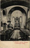 Trencsén, Trencín; Irgalmas Nővérek templomának belseje / church interior (kis szakadások / small tears)