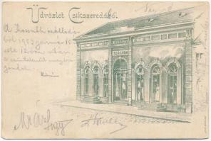 1903 Csíkszereda, Miercurea Ciuc; Kossuth szálloda. Herz kiadása / hotel (EK)