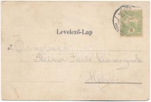 1903 Csíkszereda, Miercurea Ciuc; Kossuth szálloda. Herz kiadása / hotel (EK)