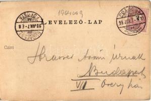 1898 (Vorläufer) Pozsony, Pressburg, Bratislava; Királyi vár / Schloss / castle (EK)