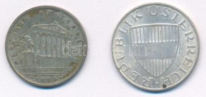 Ausztria 1925. 1Sch Ag + 1971. 10Sch Ag T:XF,VF patina
Austria 1925. 1 Schilling Ag + 1971. 10 Schi...