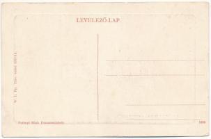 Dunaszerdahely, Dunajská Streda; Széchenyi utca, Erényi György üzlete, zsinagóga. W.L. Bp. 1911-13. ...