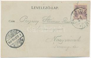 1900 Sepsiszentgyörgy, Sfantu Gheorghe; Székely Mikó kollégium, Református templom, Szabadság tér, S...