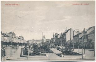 1913 Marosvásárhely, Targu Mures; Széchenyi tér. Rákóczi tőzsde kiadása / square