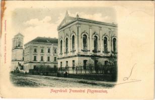 1899 (Vorläufer) Nagyvárad, Oradea; Premontrei főgimnázium. Sonnenfeld Adolf kiadása / grammar school (EK)