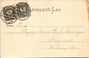 1899 (Vorläufer) Nagyvárad, Oradea; Premontrei főgimnázium. Sonnenfeld Adolf kiadása / grammar schoo...