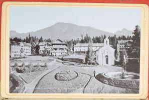 cca 1910 A Központi-Kárpátok / Tátra (Poprádi-tó, Kohlbach Szálloda, Alsó-Tátrafüred, stb.), 12 db k...