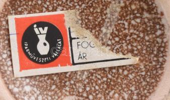 Erdélyi István: Retro váza. Címkével jelzett, hibátlan, m: 32 cm