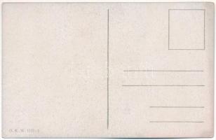 Mikulás és Krampusz / Saint Nicholas and Krampus greeting. O.K.W. 1633-5. (EK)