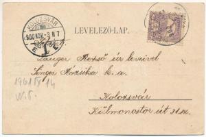 1900 Necpál, Necpaly (Túrócszentmárton, Martin); Ifj. Justh György kastélya. Moskóczi Ferencné kiadá...