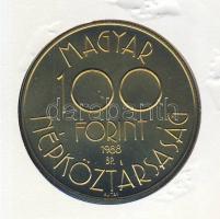 1988. 100Ft "Labdarúgó VB" érmés, bélyeges borítékon, olasz bélyeggel és alkalmi bélyegzőv...