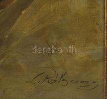 Pálnagy Zsigmond (1896-1959): Jézus. Olaj, vászon. Jelzett. Apró sérüléssel. Dekoratív fakeretben. 4...