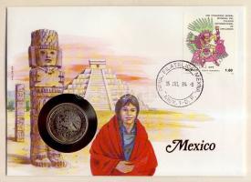 Mexikó 1981. 1P érmés, bélyeges borítékon, alkalmi bélyegzővel T:1 Ismertetővel!