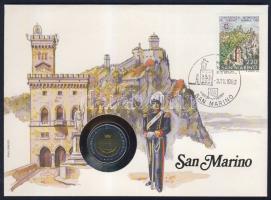 San Marino 1983. 500L érmés, bélyeges borítékon, alkalmi bélyegzővel T:1 Ismertetővel!
