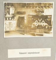 1930 Csíksomlyó, A Csíki Székely Múzeum Első Kiállítása, fotókkal illusztrált album, 14 db beragaszt...
