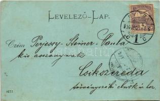 1900 Nyitra, Nitra; Püspöki vár. S. Iritzer kiadása / bishop's castle (EB)