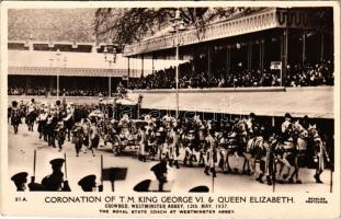 1937 Coronation of T.M. King George VI & Queen Elizabeth, Crowned, Westminster Abbey 12th May 1937