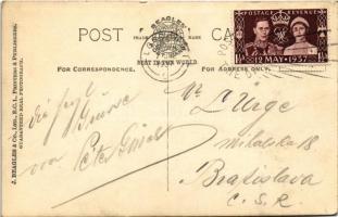 1937 Coronation of T.M. King George VI & Queen Elizabeth, Crowned, Westminster Abbey 12th May 19...