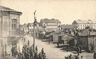 Suwalki Grodno street with market