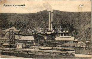 1919 Korompa, Krompach, Krompachy; vasgyári kohók / iron works, factory, furnaces (EK)