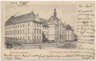 1902 Besztercebánya, Banská Bystrica; Törvényszéki palota. Ivánszky Elek kiadása / court (EK)