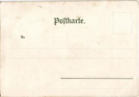 1899 (Vorläufer) Leipzig, Pleissenbrücke Lössnig. Herzlichen Neujahrs Gruss! Von Haus zu Haus / New ...