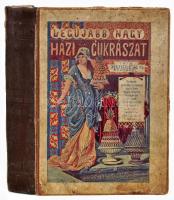 [Kugler Henrik (1830-1905)] Kugler Géza: A legujabb és legteljesebb nagy házi cukrászat. Cukrászok, vendéglősök és háziasszonyok legpraktikusabb kézikönyve, különös tekintettel a magántanulásra. Bp., [1905], Rozsnyai Károly, XIV+(2)+424 p.+18 p. (reklámok). Hatodik kiadás. Kiadói illusztrált félvászon-kötés, sérült, foltos borítóval, pótolt gerinccel, néhány foltos lappal.