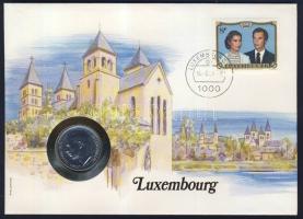 Luxemburg 1980. 10F érmés, bélyeges borítékon T:1 Ismertetővel!