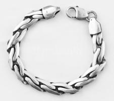 Ezüst (Ag) kobra spiga karlánc. Jelzett 31,8 g 20 cm