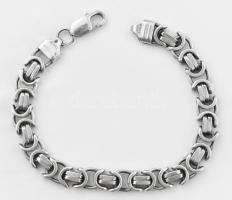 Ezüst (Ag) karlánc ritka fonással. Jelzett 26 g 21 cm