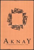 Aknay János (1949-): Kapcsolat, 1195. Szitanyomat, merített papír, jelzett, számozott (62/176?), 18×...