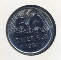 Brazília 1984. 50c érmés, bélyeges borítékon T:1 Ismertetővel!