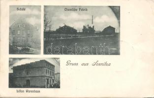 Sosnica (Gliwice) with warehouse school and chemical factory (EB)