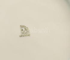 Drasche art deco stílusú étkészlet, sérüléssel, hiánnyal, jelzett